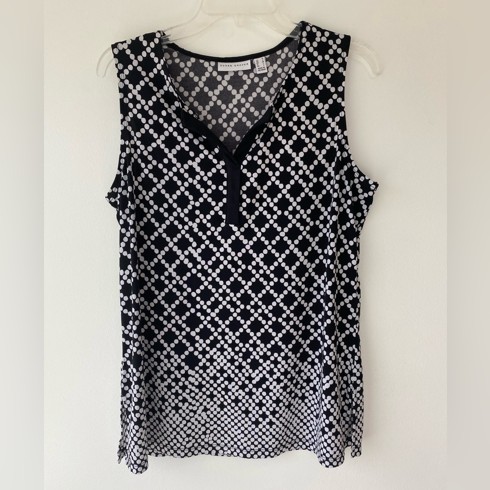 Susan Graver liquid knit sleeveless tunic